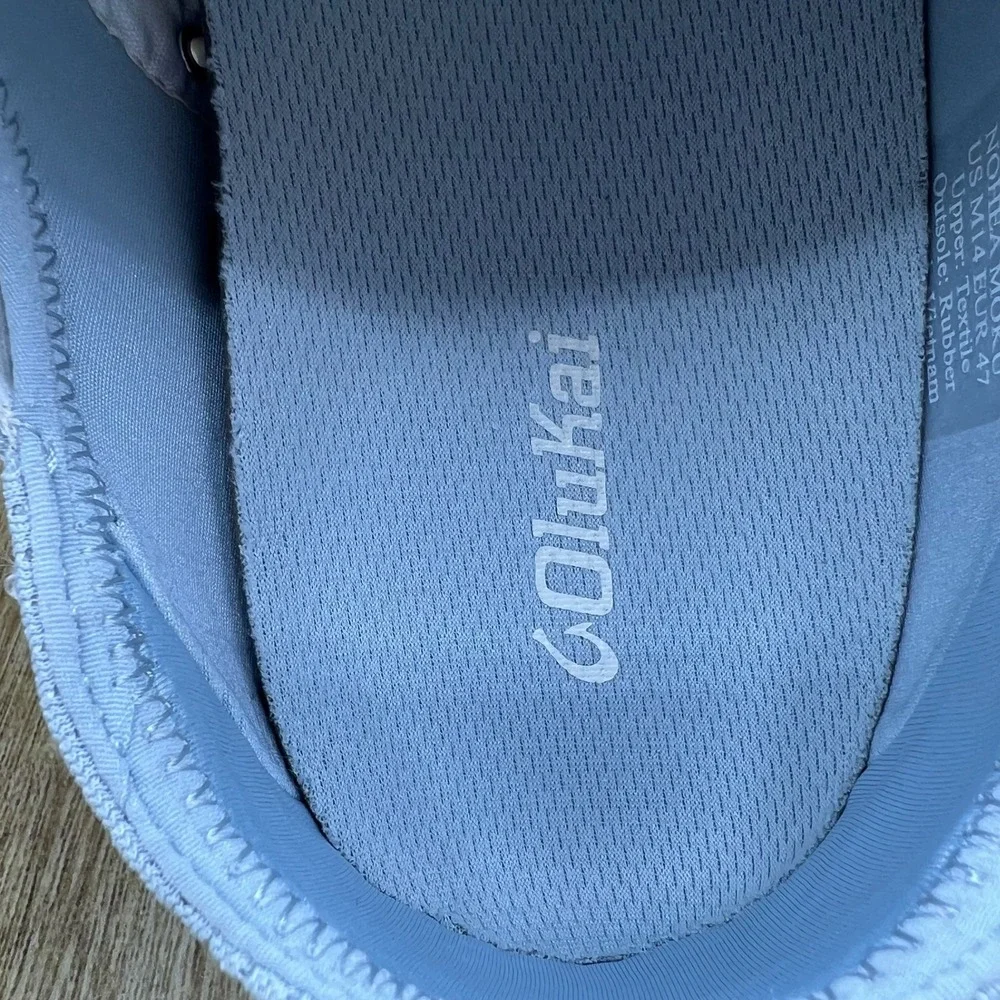 OluKai Nohea Moku Boat Shoes Men's 14 Light Denim Blue Mesh Sneakers 10283-DNDN